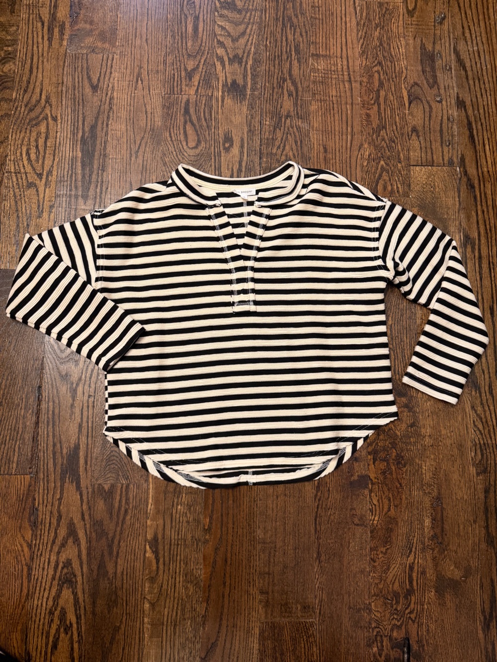 Black and Cream Blouse